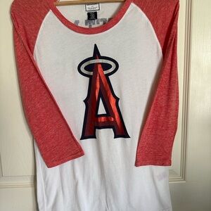 PINK Victoria's Secret Anaheim Angels 3/4 Sleeve Tee